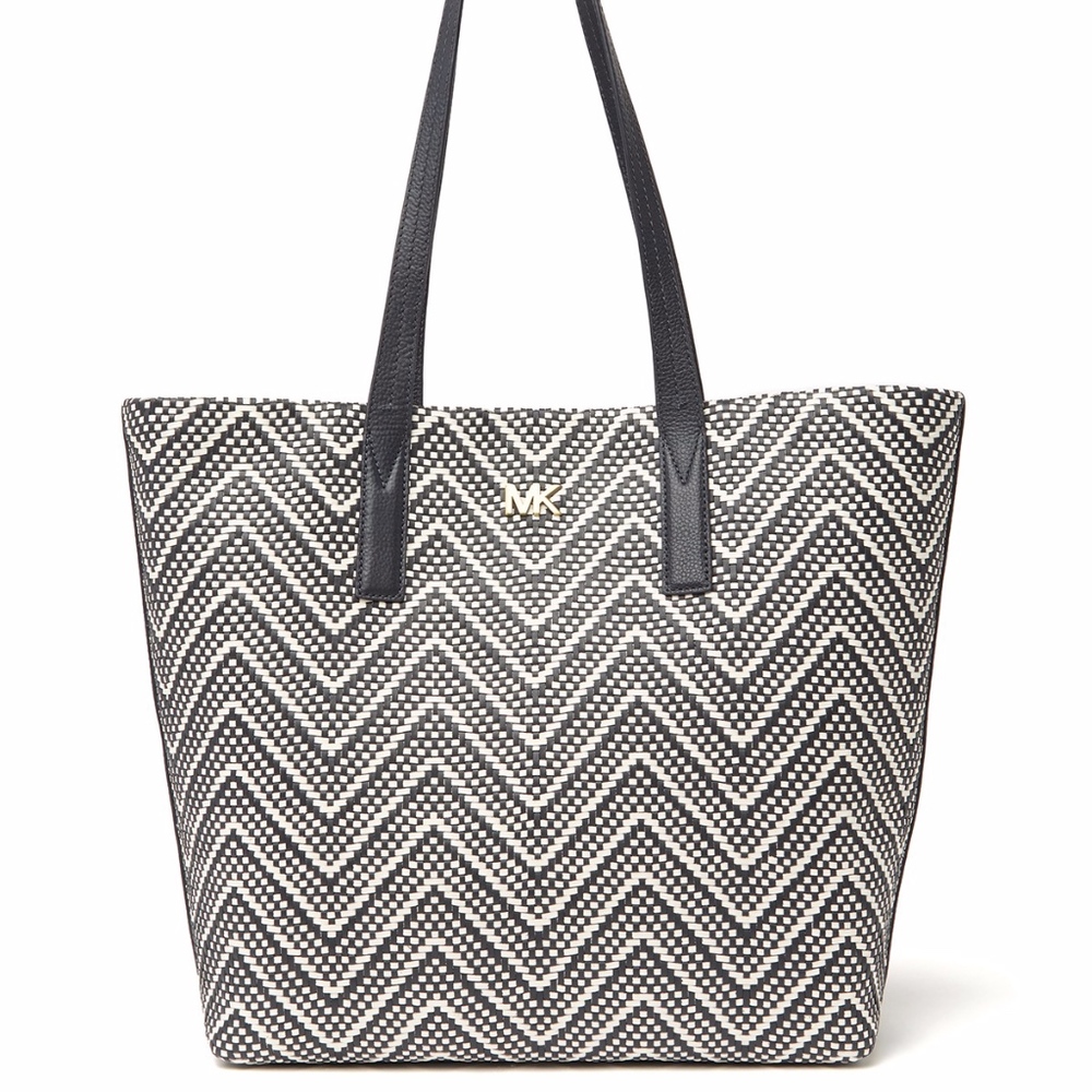MICHAEL KORS JUNIE LARGE WOVEN TOTE